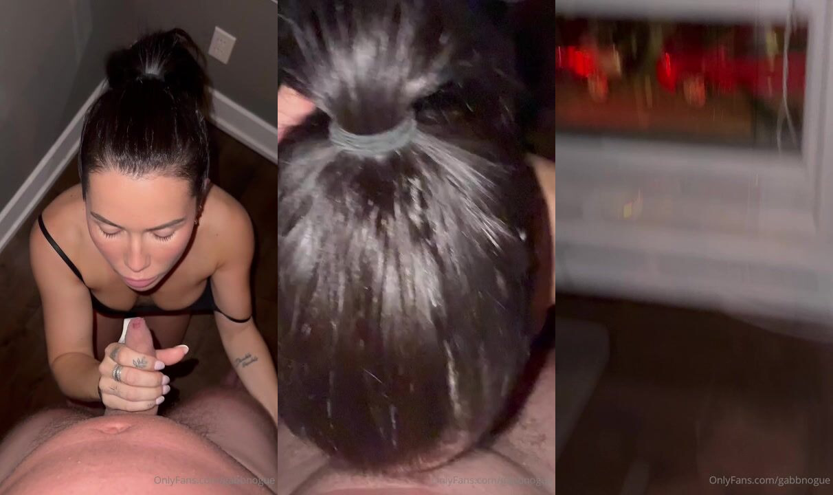 Gabbnogue On Her Knees Giving A Blowjob