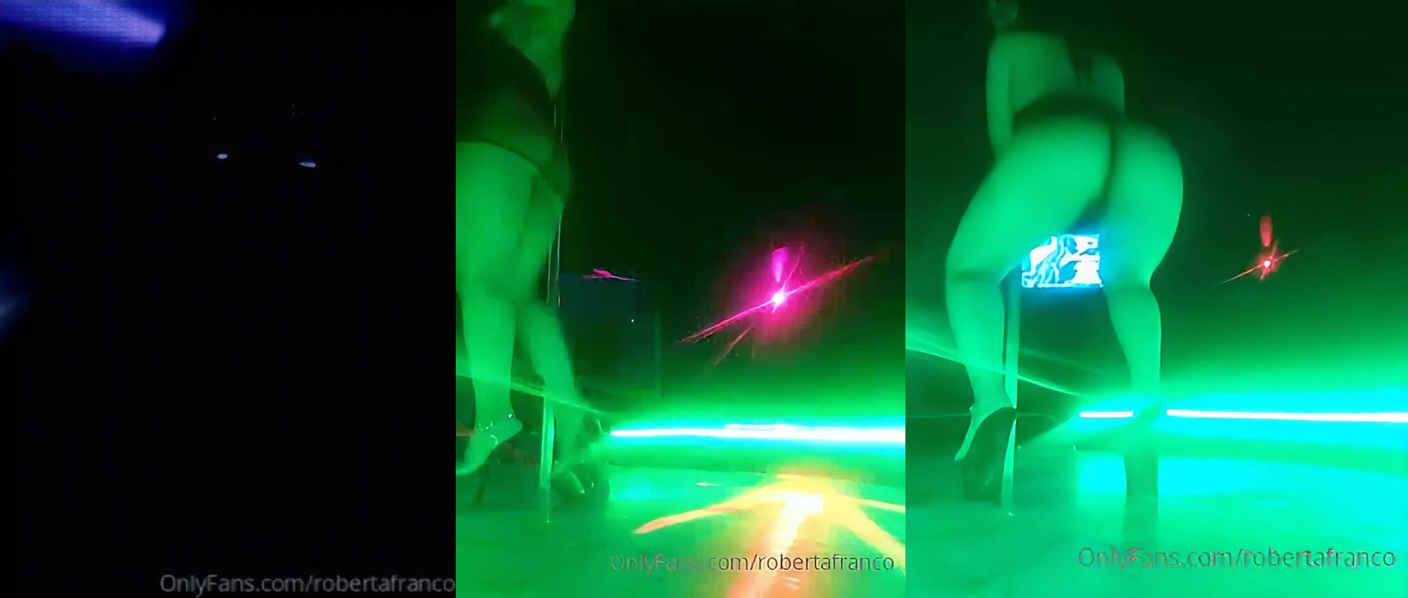 Roberta Franco Pole Dancing At A Party