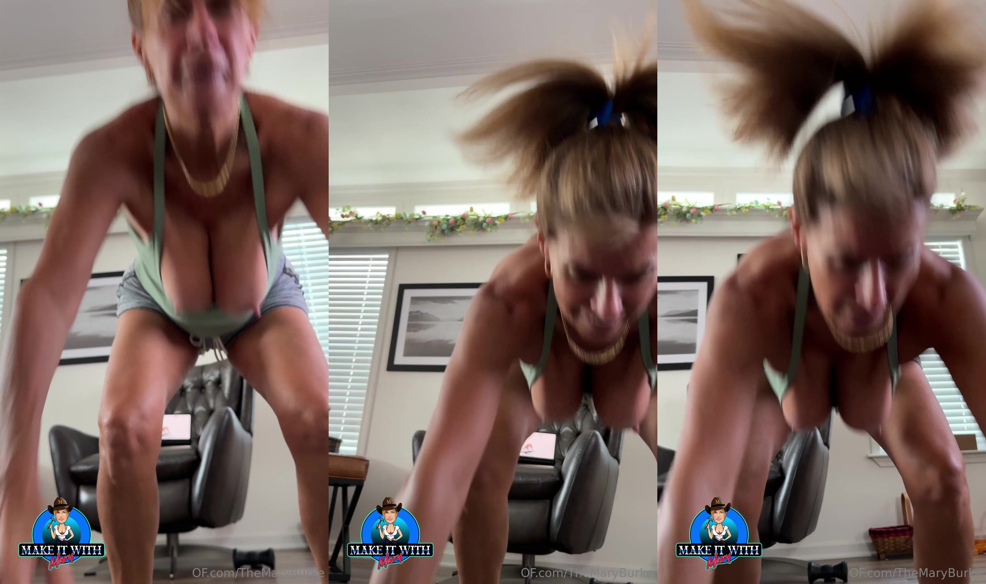 Themaryburke Does Burpees With Tits Out