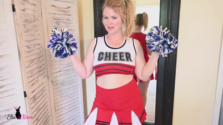Ellie Renee Dresses As A Sexy Cheerleader