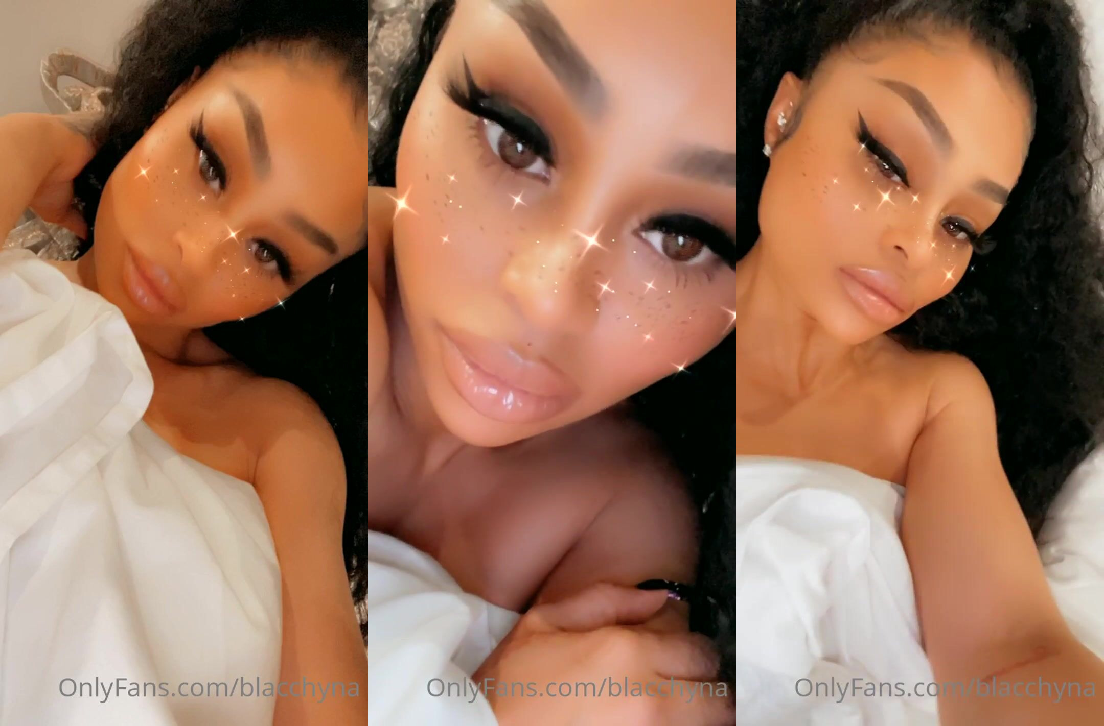Blac Chyna Hides Body Under The Blanket