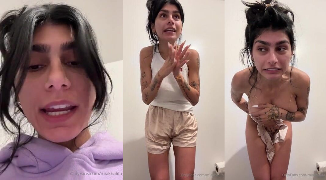Mia Khalifa Strips During Her Morning Routine