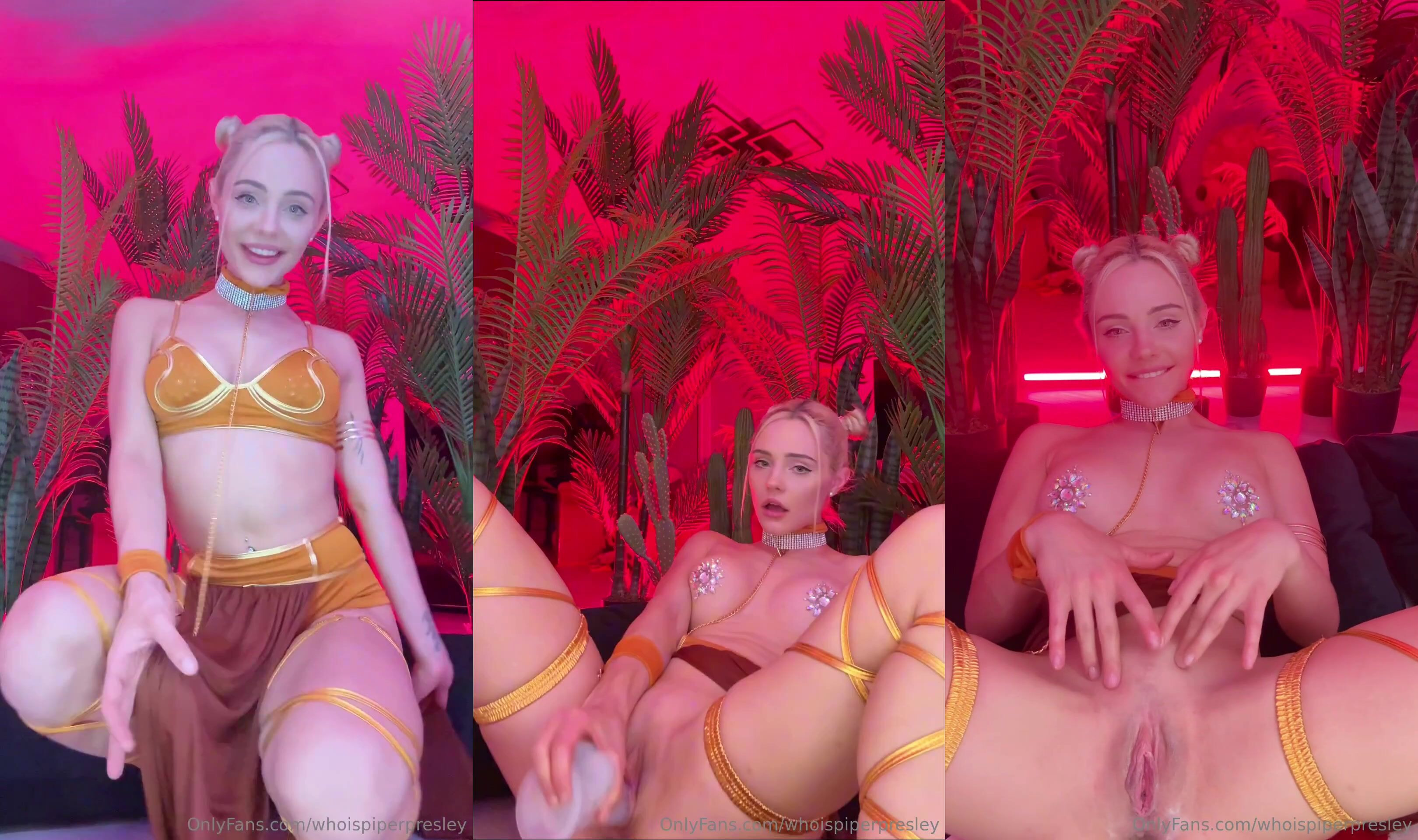 Piper Presley's Princess Leia Masturbates