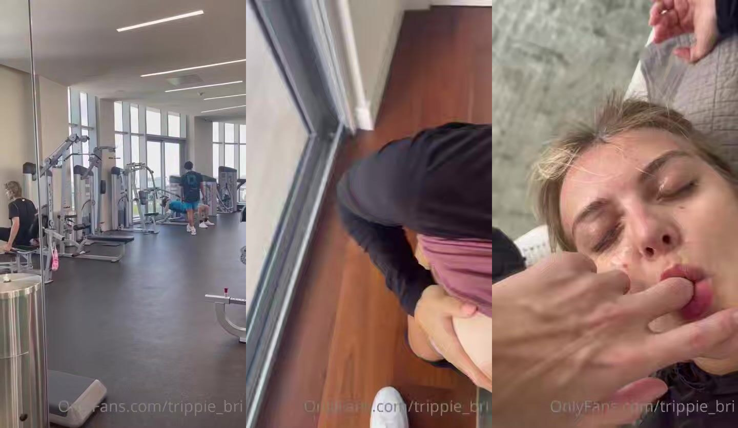 Trippie Bri Sucks His Cock In The Gym