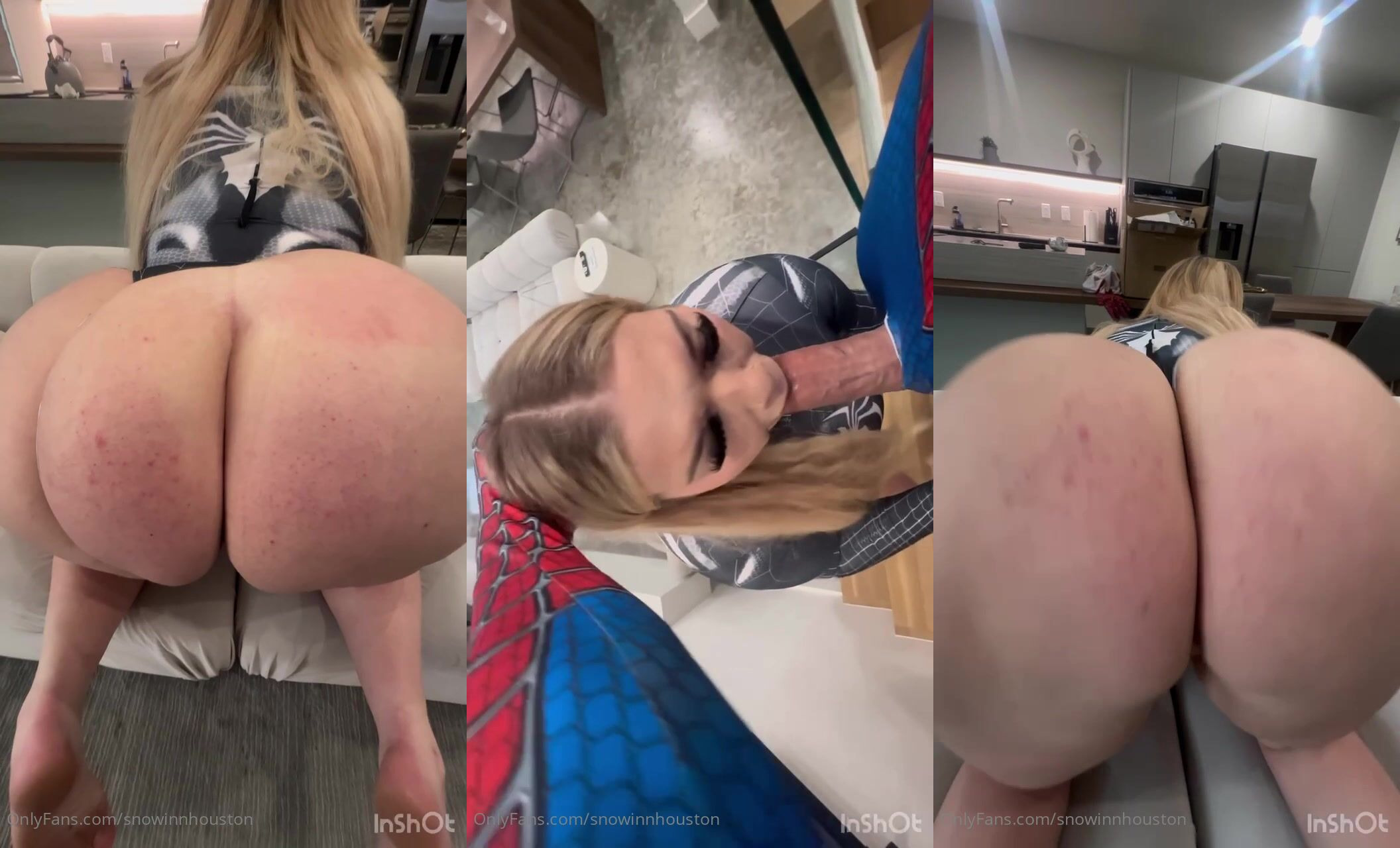 Spider-Man Pounds Spider-Girl Snowinnhouston