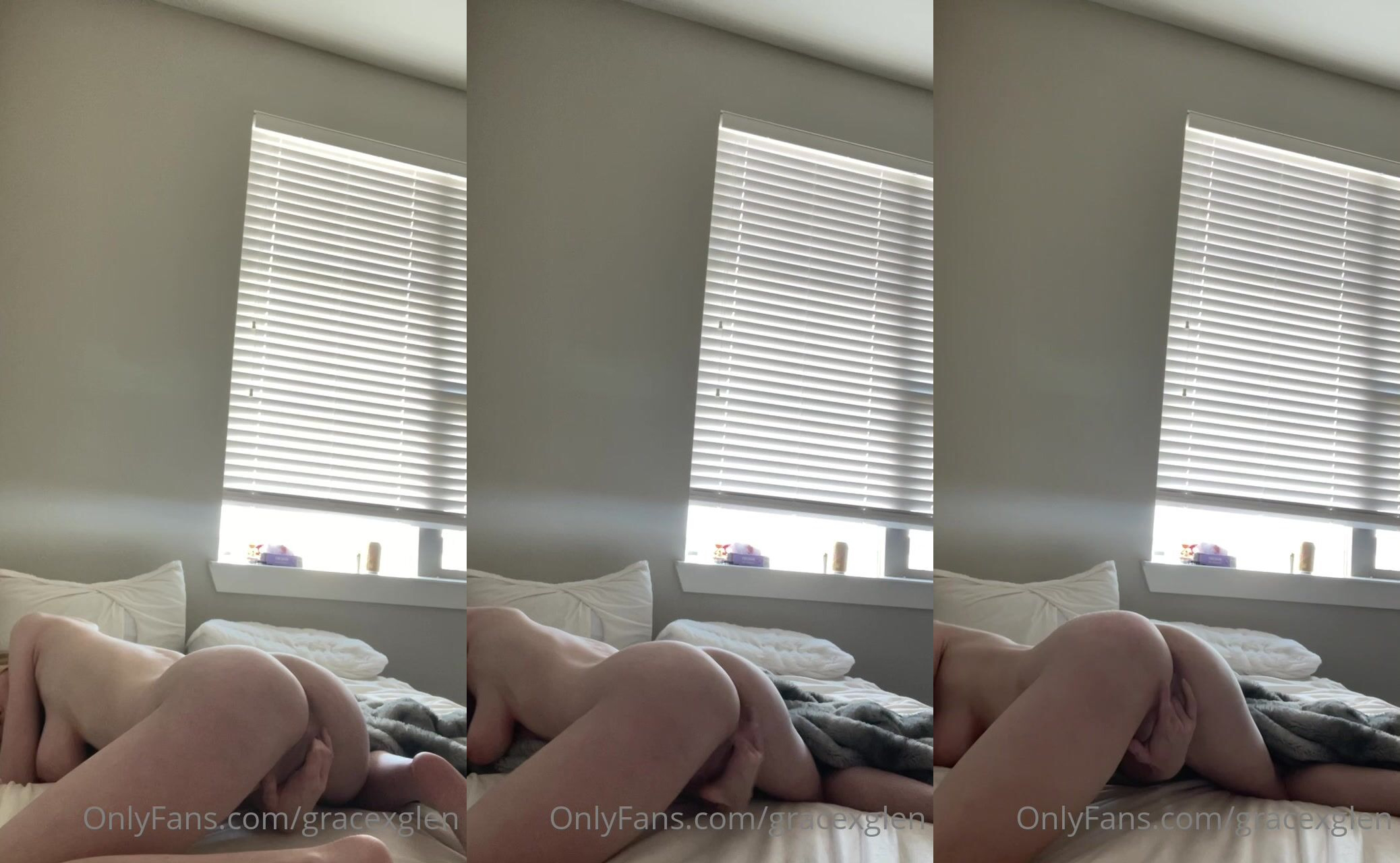 Gracexglen Fingers Her Pussy In Doggy Position