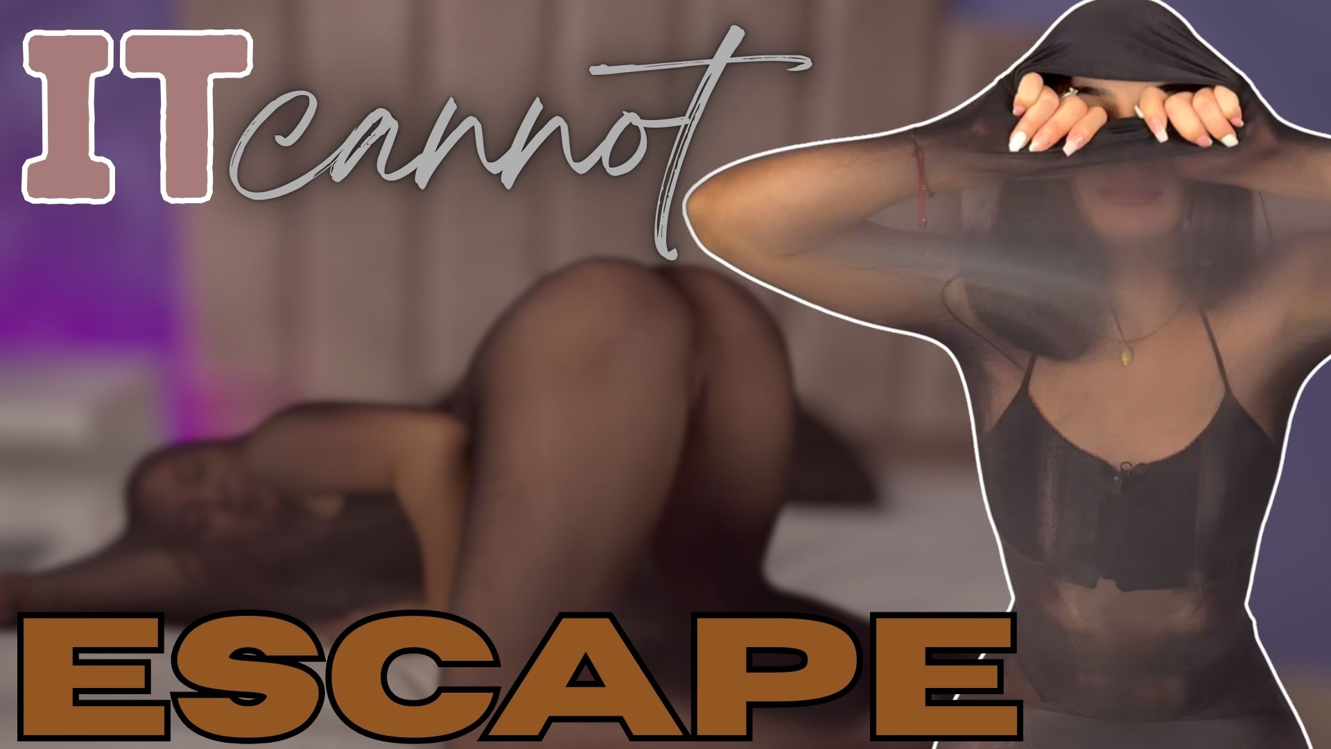 Sexy Nikol Foster Tries To Get Out Of A Net