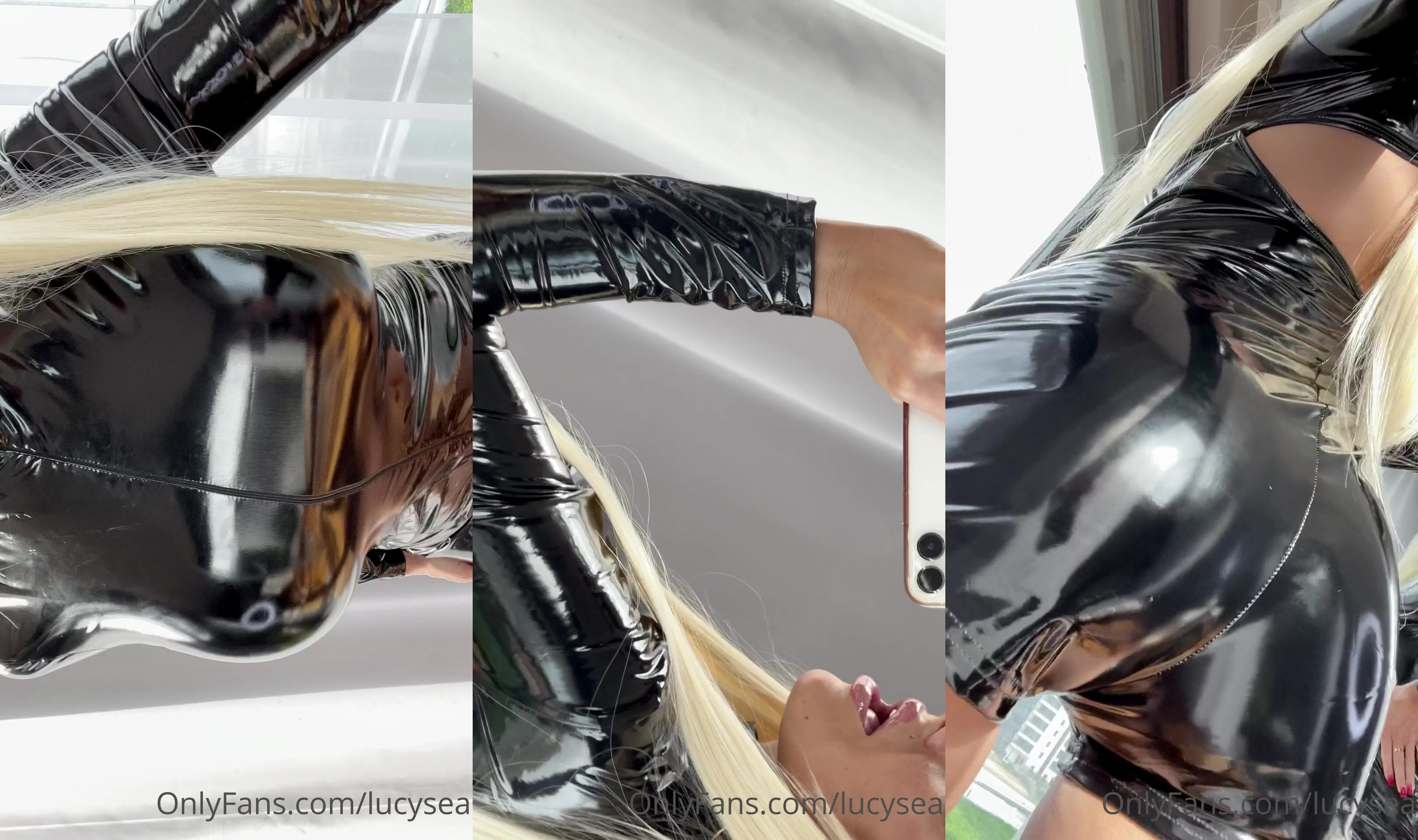 Lucy Sea Shows Off Her Sexy Latex Suit