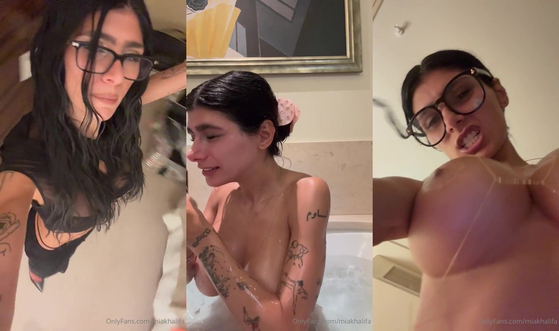 Mia Khalifa Takes A Bath Before Bed Time