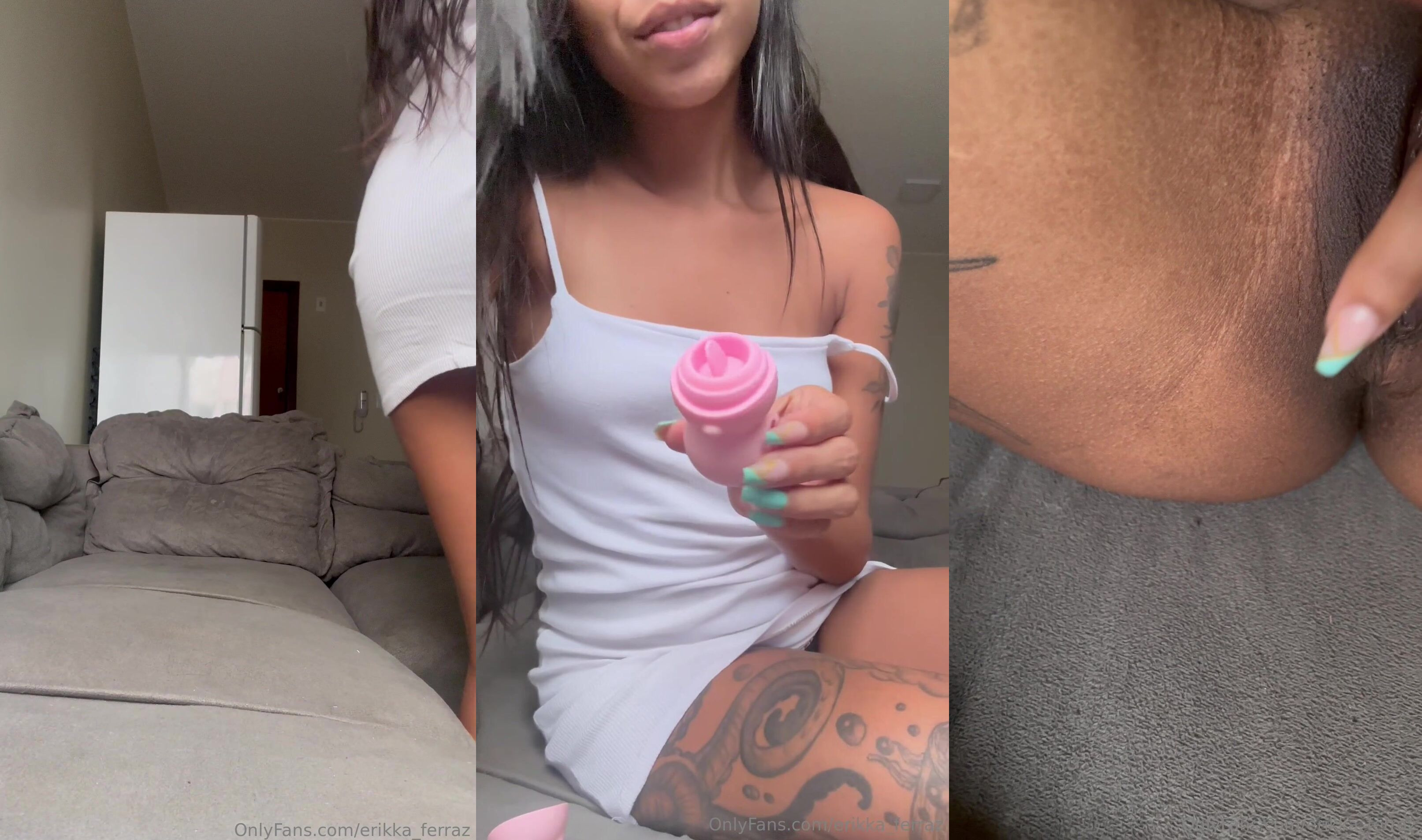 Erika Ferraz Uses A Vibrator On Her Clit