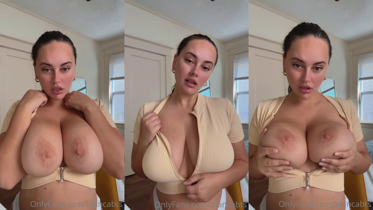 Biancabts Reveals Her Huge Tits