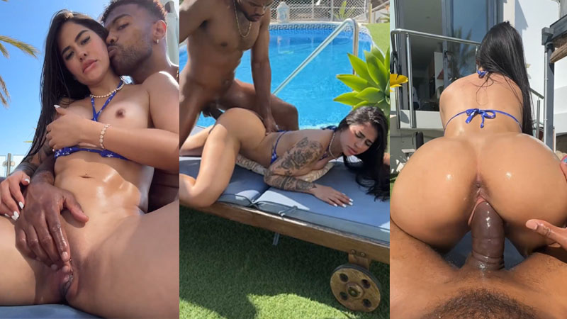 Gih Ribeiro Enjoys Troy Francisco's BBC At Poolside