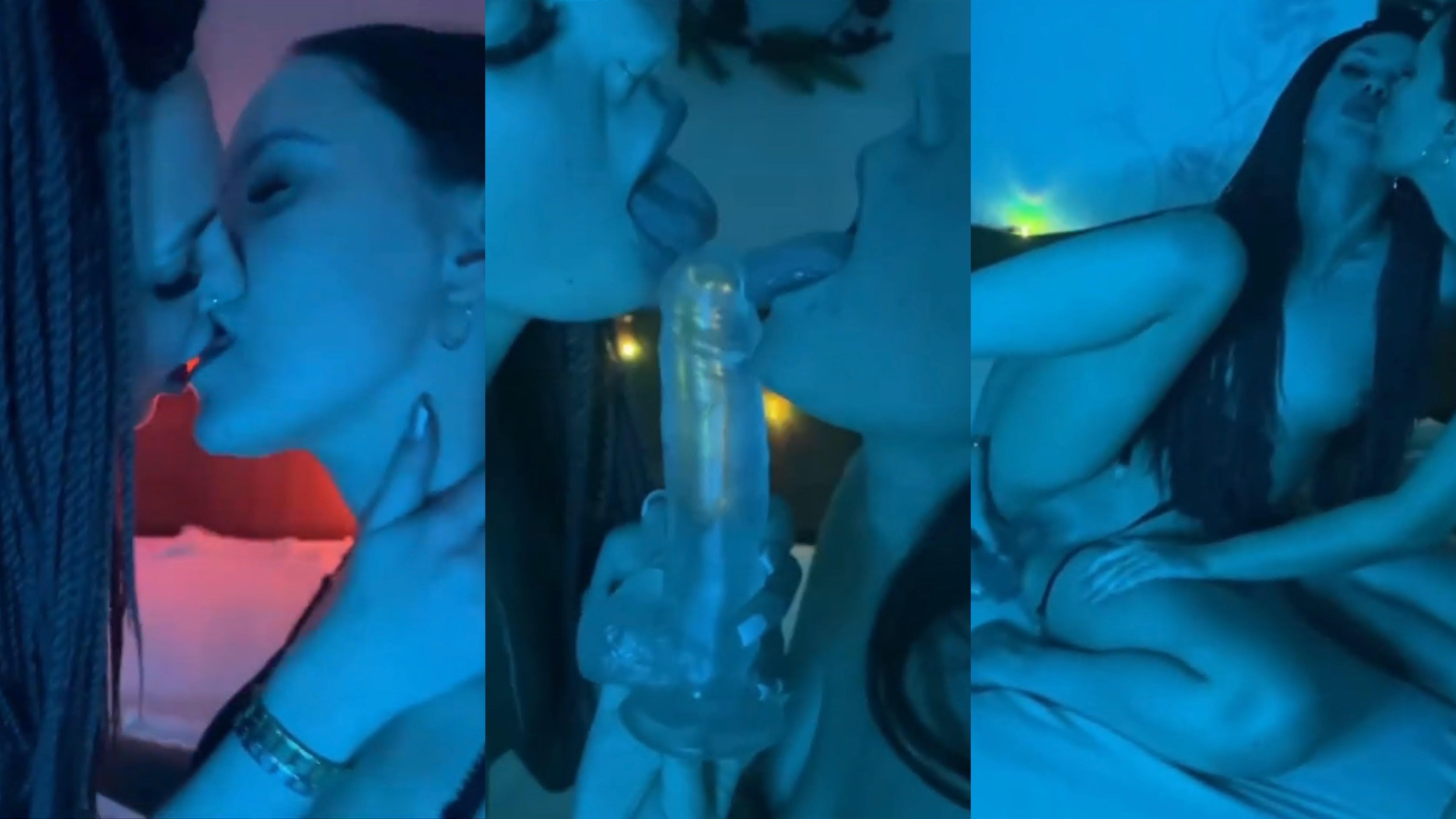 Annette Licks A Dildo With Her Friend And Watches Her Get Fucked