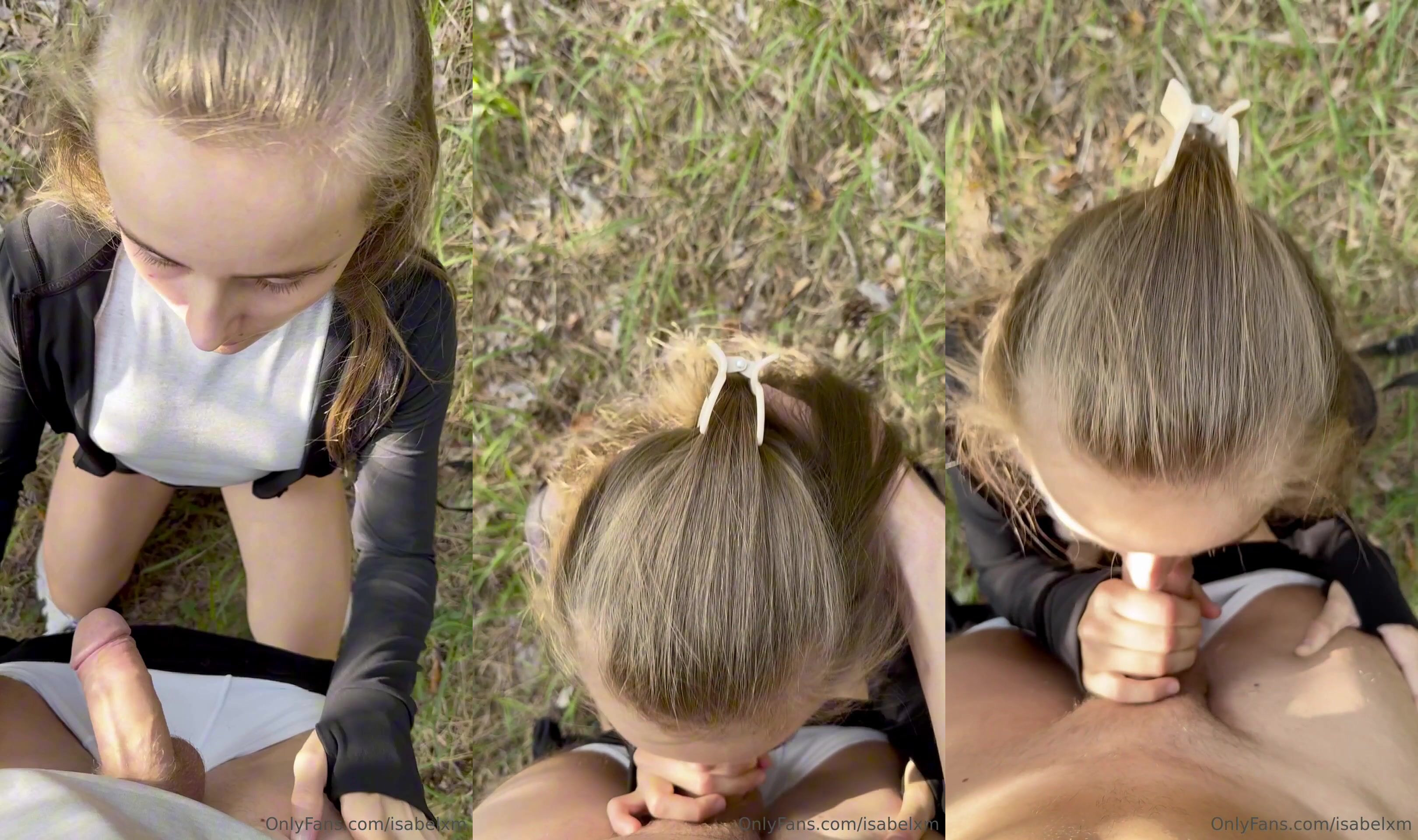 Isabelxm Enjoys An Outdoor Blowjob