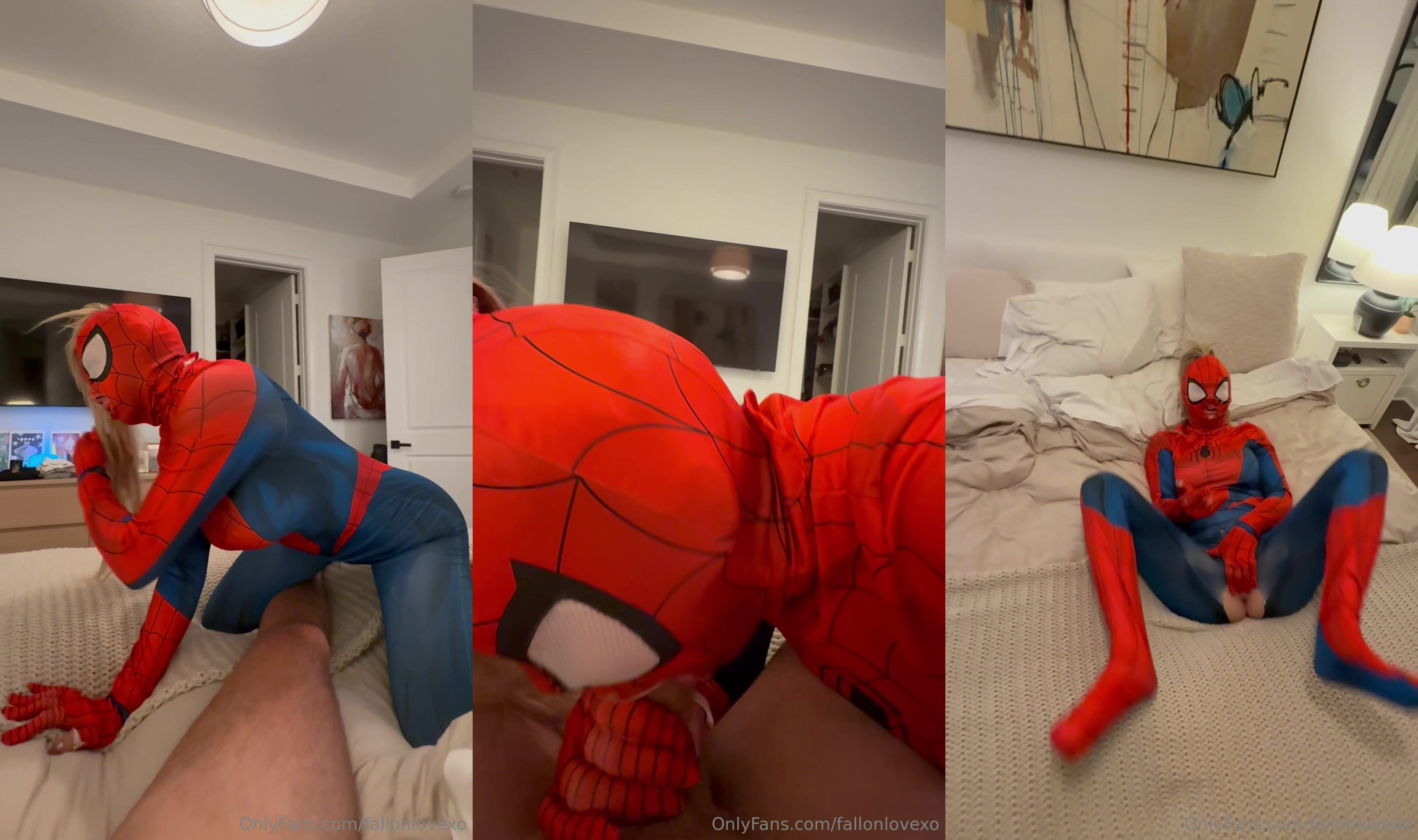 Fallonlovexo Gets Banged In Spider-Girl Outfit