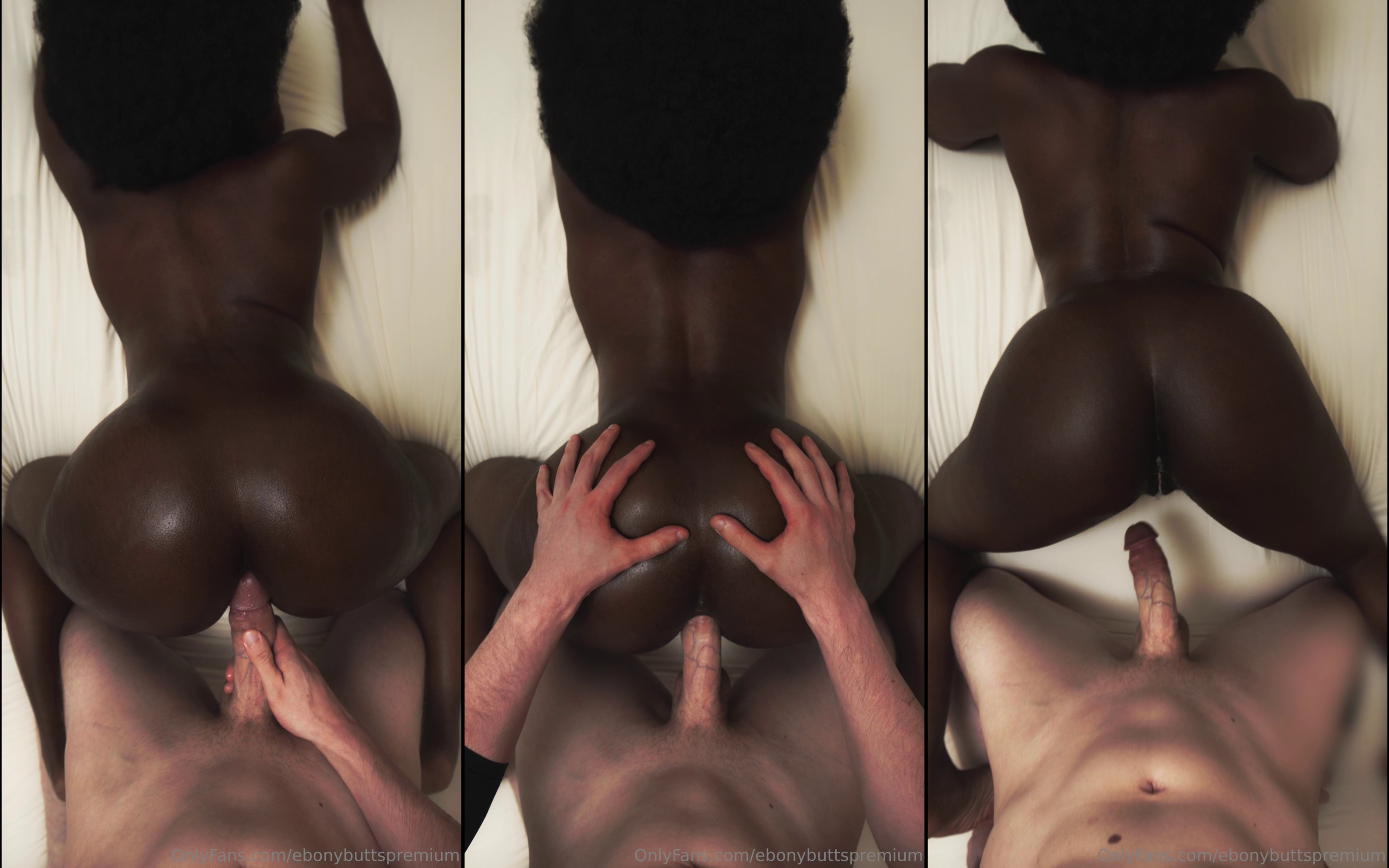 Ebony Butts Moans While Being Banged In Doggy