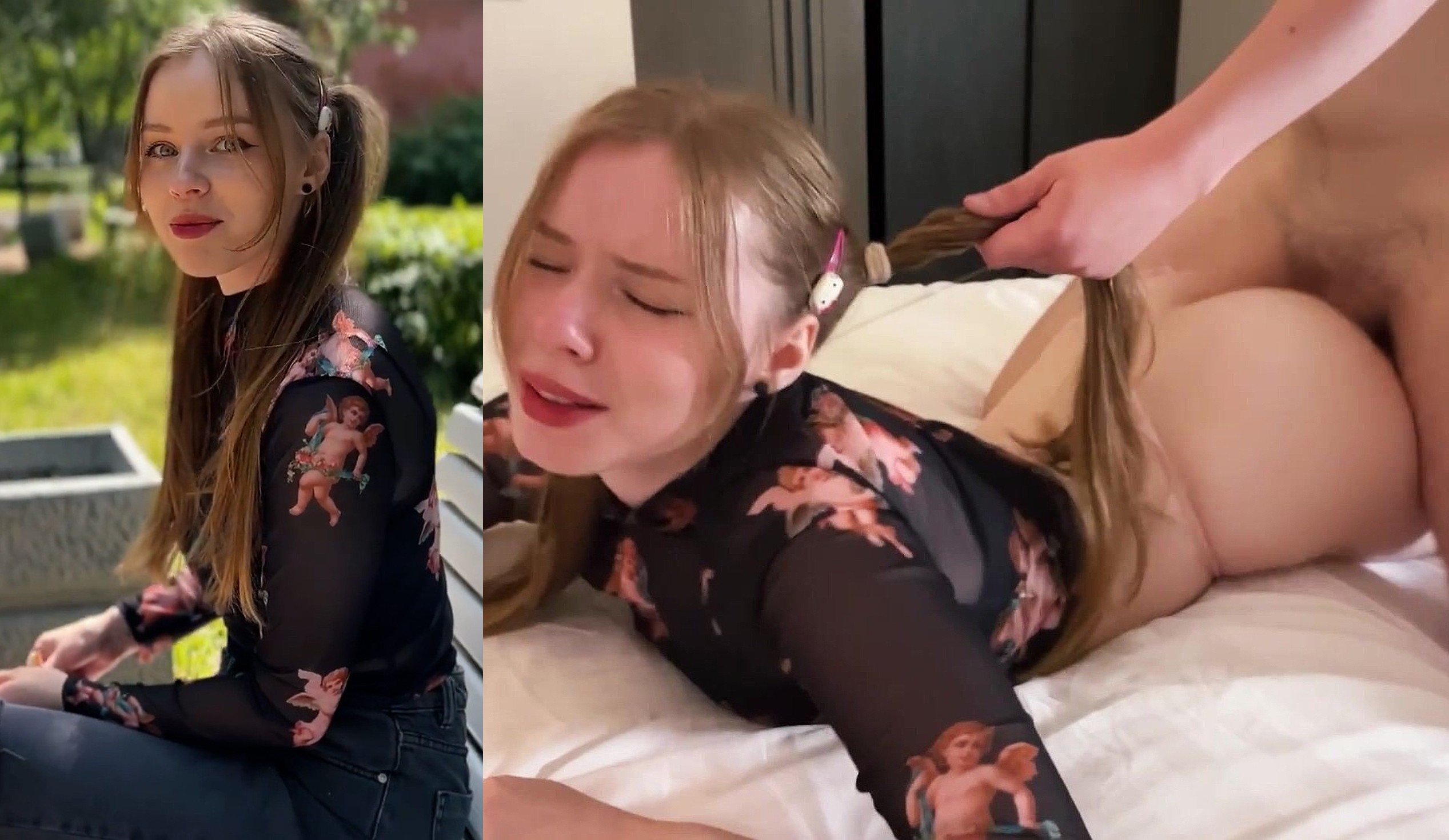 Picking Up A Cute Girl Feeding Birds And Fucks Her At My Place
