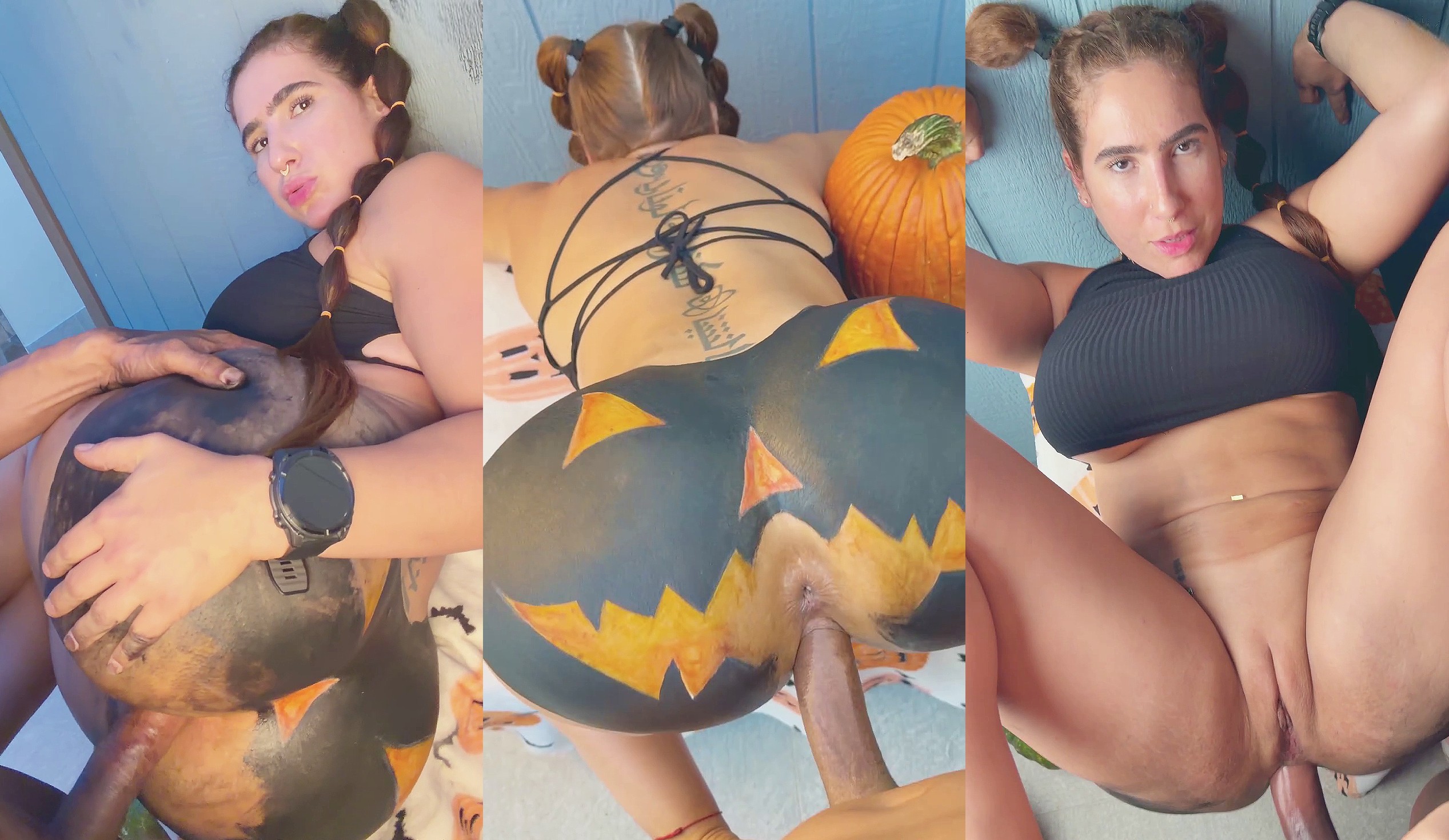 Yiny Leon’s Big Ass Halloween Pumpkin Gets Fucked
