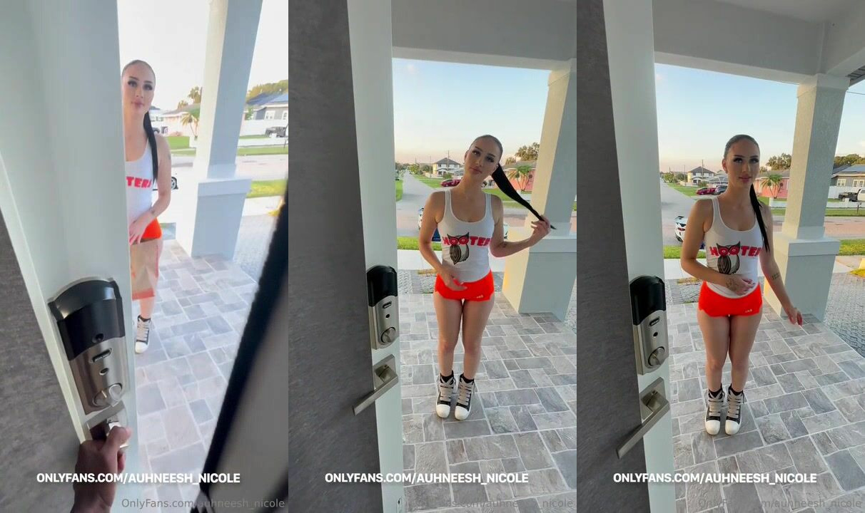 Delivery Girl Auhneesh Nicole Gets Rides A Lucky Customer
