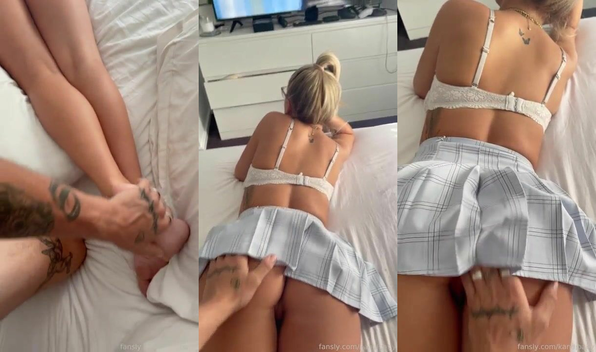 Blonde Kandjbaby Riding A Cock